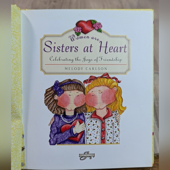 SISTERS AT HEART- Melody Carlson Sweet Stories Affirmations- Journal Book - Picture 3 of 15
